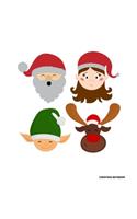 Christmas Notebook: Holiday Notepad With Lined Wide Ruled Paper For Taking Notes. Xmas Journal Diary 5 x 8 Inch Soft Cover For Home, Work Or School.