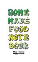 Home Made Food Note Book Meal Planner