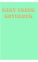 Mint Green Notebook: College Ruled, 120 Pages, Lined, 6x9