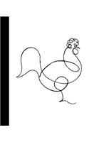 Premium Notebook: Le Coq (Rooster) - Pablo Picasso - College Ruled Notebook - Journal(9 Premium Notebooks)