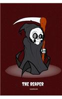 Reaper the Death Knight Notebook for Big Boys: Dark Gothic Character College Ruled Journal for School and Personal Notes
