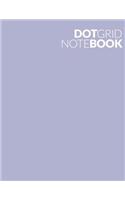 Dot Grid Note Book: Pale Purple 90 Page 8.5 X 11 Dot Grid Bullet Note Book Journal