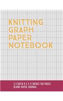 Knitting Graph Paper Notebook: (Knitting Graph Paper Notebook 2:3 Ratio)