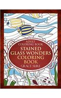 Stained Glass Wonders Coloring Book
