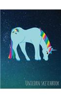 Unicorn Sketchbook: Unicorn in Space
