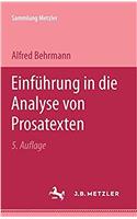 Einführung in Die Analyse Von Prosatexten