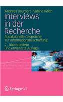 Interviews in Der Recherche