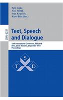 Text, Speech and Dialogue