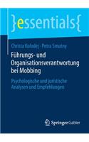Führungs- und Organisationsverantwortung bei Mobbing