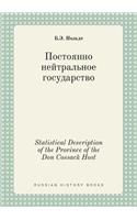 Statistical Description of the Province of &#8203;&#8203;the Don Cossack Host: (Russian)