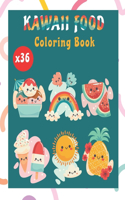 Kawaii Food Coloring Book for All Ages