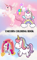 Unicorn coloring and activity book