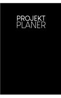 Projektplaner: mit To-Do-Listen und reichlich Platz für Notizen - Motiv: Schwarz