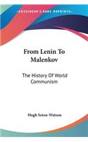 From Lenin To Malenkov