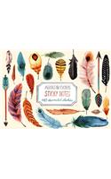 Arrows & Feathers Sticky Notes