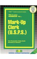 Mark-Up Clerk (U.S.P.S.): Passbooks Study Guide