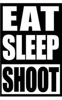 Eat Sleep Shoot Notebook for Airsoft Fans and Players, College Ruled Journal