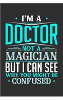 I'm A Doctor Not A Magician But I can See Why You Might Be Confused: Small Business Planner 6 x 9 100 page to organize your time, sales, profit, ideas and notes.