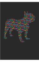 French Bulldog Journal - French Bulldog Notebook 'Word Cloud' - Gift for French Bulldog Lovers