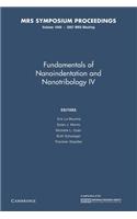Fundamentals of Nanoindentation and Nanotribology IV: Volume 1049