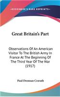 Great Britain's Part