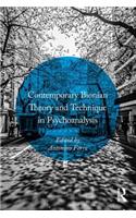 Contemporary Bionian Theory and Technique in Psychoanalysis