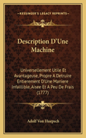 Description D'Une Machine