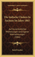 Indische Cholera In Sachsen Im Jahre 1865