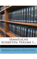 Sammtliche Schriften, Volume 1...