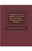 Solubility of Soil Potash in Various Salt Solutions