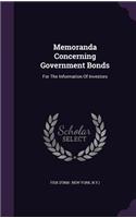 Memoranda Concerning Government Bonds