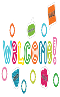 School Pop Welcome Mini Bulletin Board Set