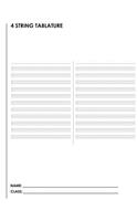 4 String Tablature