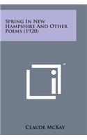 Spring in New Hampshire and Other Poems (1920)