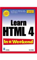 Learn HTML 4 in a Weekend