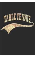 Tischtennis Notizbuch