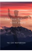 The best fighter is never angry - Tai Chi Notebook