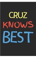 Cruz Knows Best: Lined Journal, 120 Pages, 6 x 9, Cruz Personalized Name Notebook Gift Idea, Black Matte Finish (Cruz Knows Best Journal)