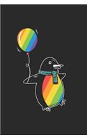 Rainbow Penguin: Penguins Notebook, Graph Paper (6" x 9" - 120 pages) Animal Themed Notebook for Daily Journal, Diary, and Gift