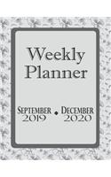 Weekly Planner September 2019-December 2020