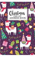 Christmas card list address book: Receive Sending Personal Logbook ten year list This handy tracker will keep more organized Santa's Card Address Book List