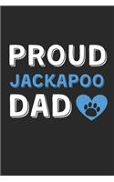 Proud JackAPoo Dad: Lined Journal, 120 Pages, 6 x 9, JackAPoo Dog Dad Gift Idea, Black Matte Finish (Proud JackAPoo Dad Journal)
