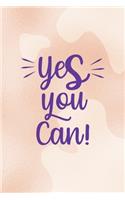 Yes You Can!: Notebook Journal Composition Blank Lined Diary Notepad 120 Pages Paperback Nude Texture Vitiligo
