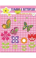 Flowers & Butterflies Coloring book for girls