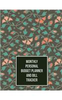 Monthly Personal Budget Planner and Bill Tracker