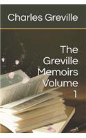 The Greville Memoirs Volume 1