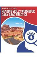 Nevada Test Prep Reading Skills Workbook Daily Sbac Practice Grade 4