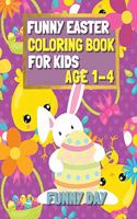 Funny Easter Coloring Book for Kids age 1-4