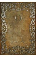 Monogram "o" Blank Book: Notebook Journal Sketch(15 Monogram Rustic 150 Blank)