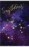 Journal Notebook Zodiac Sign Sagittarius Constellation: Blank Journal To Write In, Unlined For Journaling, Writing, Planning and Doodling, For Women, Men, Kids, 160 Pages, Easy To Carry Size(9 Plain Journal)